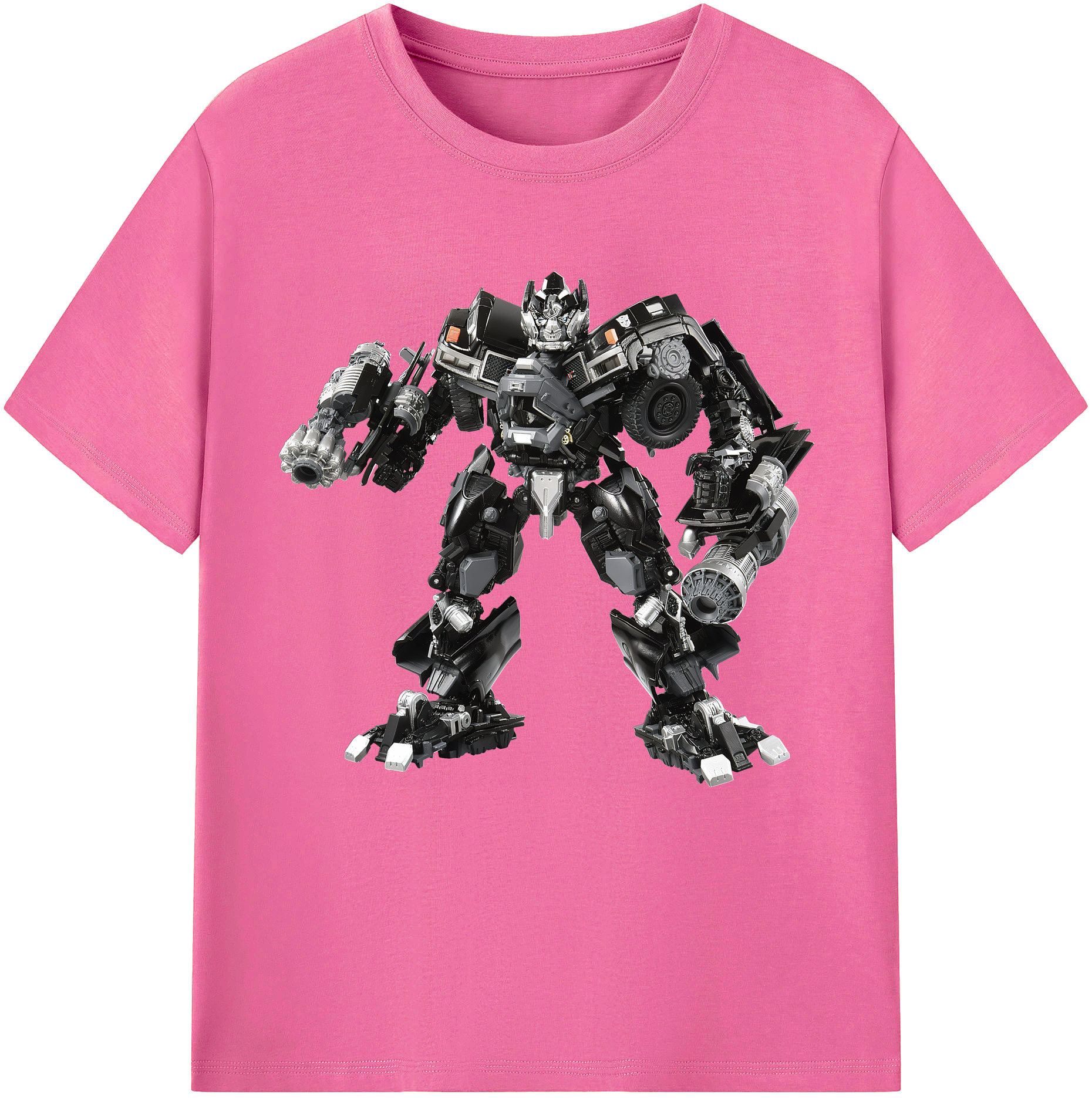 （画像用） Transformers トランスフォーマー レディースカジュアルプリントTシャツ（綿100％）